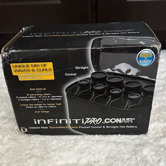 Other - InfinitiPRO by Conair Hot Rollers - Black